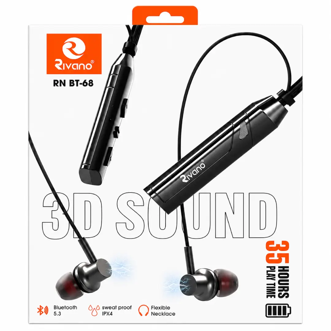New Project (1) Bluetooth Neckband Earphones - Image 1
