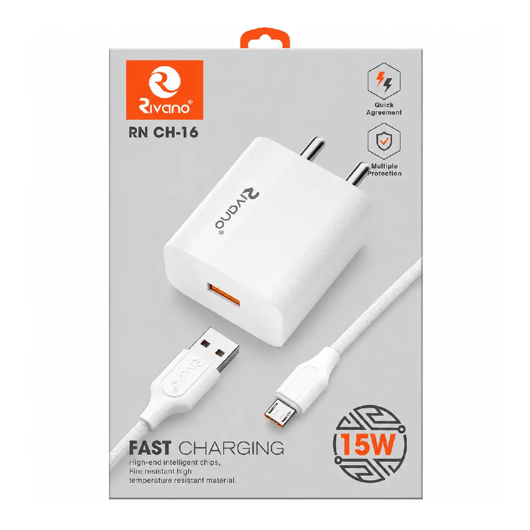 New Project (24) 15W Fast Charging Adapter with Micro USB Cable - Image 1